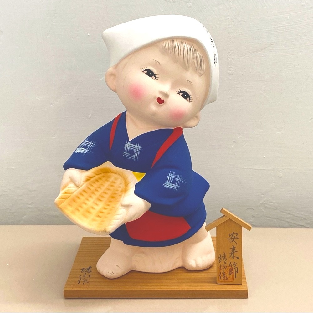 Japan Vintage 7.5” Japanese Boy Yasugi Festival Sculpture